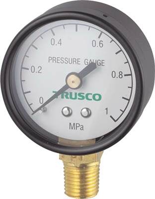 ＴＲＵＳＣＯ　圧力計　表示板径Φ４０　立型口径Ｒ１／８表示 50個