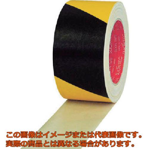 スリオン　危険表示用布粘着テープ５０ｍｍ&times;２５ｍ　イエロー／ブラック｜工具箱　店 16,949円