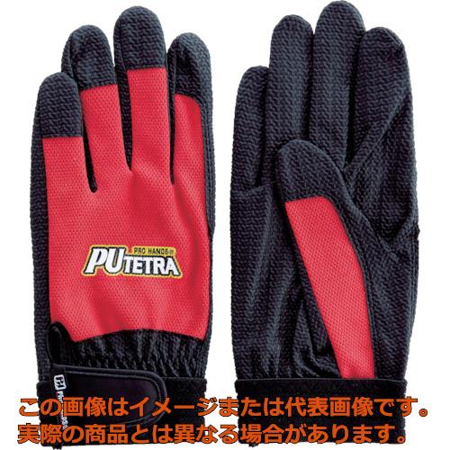 富士グローブ　ＰＵテトラ　ＴＥ－００７　レッド　Ｌ