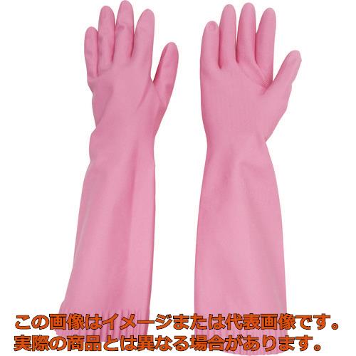 トワロン 生まれながら天然ゴムグローブ トワ衣装生まれながら天然ゴムあつ手ロング サクラ色 Ｍ
