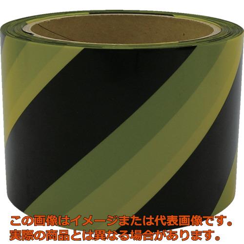 ユタカメイク　テープ　標識テープ（トラ）　７０ｍｍ×５０ｍ