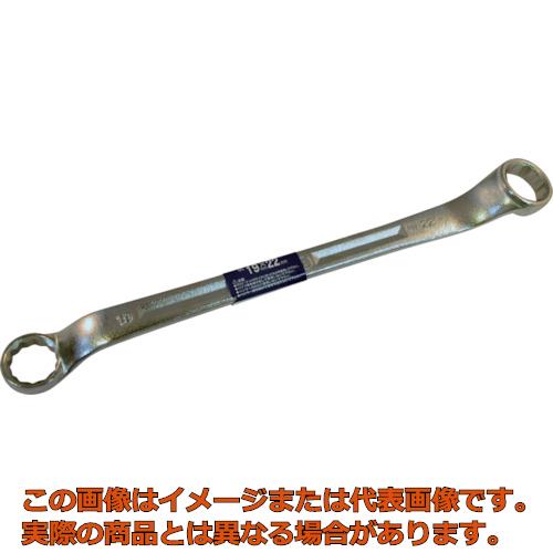 スーパー　４５°両口メガネレンチ（ＪＩＳ）　対辺寸法１９×２２ｍｍ