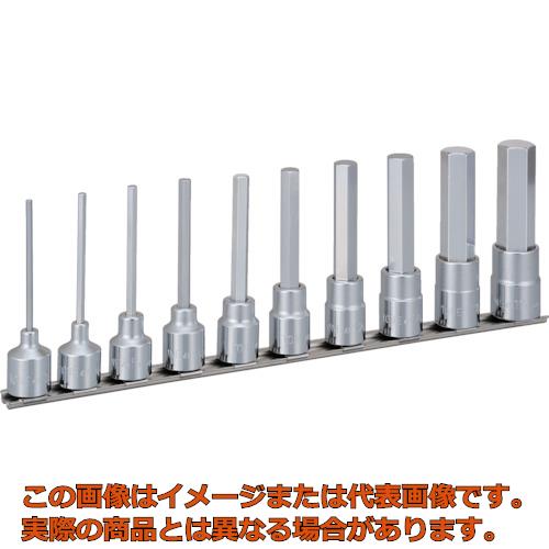 ＴＯＮＥ ロングヘキサゴンソケットセット（保持者付） １０ｐｃｓ