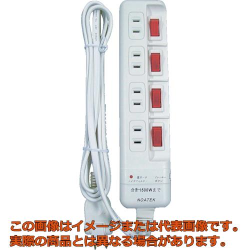 ノア　雷ガード付　４ヶ口４スイッチ省エネタップ