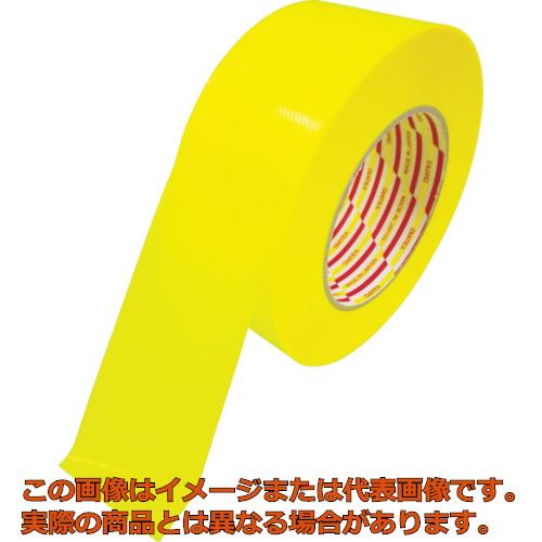 パイオラン　ラインテープ　５０ｍｍ×５０ｍ　黄