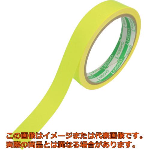 日東エルマテ　蛍光テープ　２０ｍｍ×５ｍ　レモンイエロー