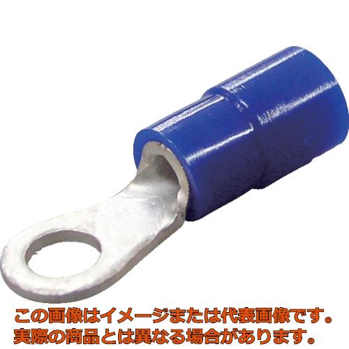 ニチフ　環境配慮形絶縁被覆付丸形端子Ｒ形（１００個入）より線１．０４～２．６３外寸１２ｍｍスタッド径６．４ｍｍ