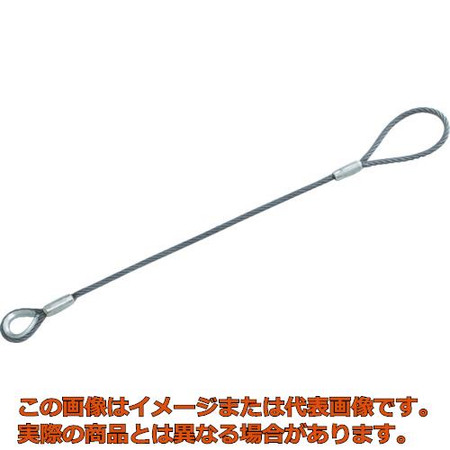 ＴＲＵＳＣＯ　ワイヤロープスリング　Ｂタイプ　アルミロック　１２ｍｍＸ１ｍ｜工具箱　店