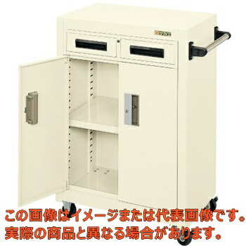 パネルワゴン（天板フラット・引出し・扉付）　ＰＭＷ－７ＡＩ【代引不可・配送日時指定不可・個人宅不可】
