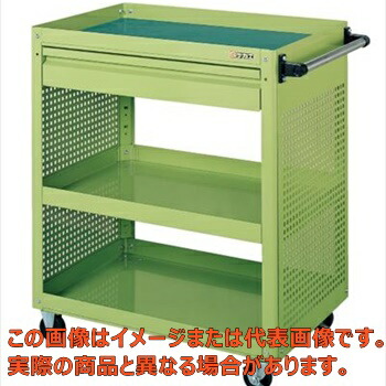 スーパーワゴン両側面パンチングパネル付　ＥＫＲ－１ＣＰ【代引不可・配送日時指定不可・個人宅不可】