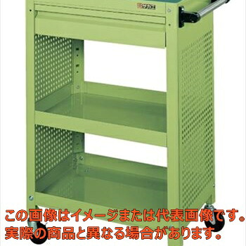スーパーワゴン両側面パンチングパネル付 SSW-112CPR【代引不可・配送日時指定不可・個人宅不可】