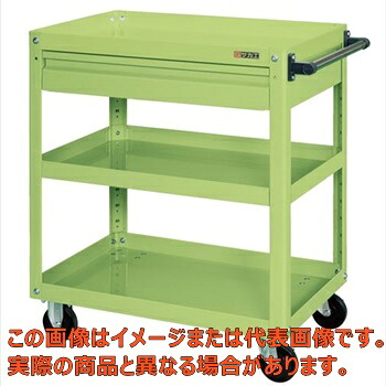 スーパーワゴン(ナイロンウレタン車・引出し付) EKR−1CJNU【代引不可・配送日時指定不可・個人宅不可】|工具箱 店