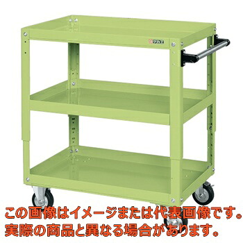 スーパーワゴン高さ調整タイプ（ゴム車）　ＴＥＫＲ&minus;４００【代引不可・配送日時指定不可・個人宅不可】｜工具箱　店