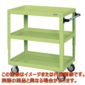 スーパーワゴン高さ調整タイプ（ゴム車）　ＴＥＫＲ－４００Ｊ【代引不可・配送日時指定不可・個人宅不可】