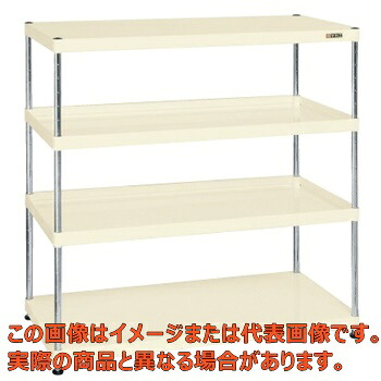 ニューＣＳパールラック（均等耐荷重７５ＫＧ／段・４段タイプ）　ＣＳＰＲＡ&minus;１１２４Ｉ【代引不可・配送日時指定不可・個人宅不可】｜工具箱　店