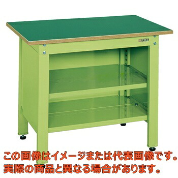 一人用作業台ＣＰタイプ（中棚付）　ＣＰ－０９６Ｔ【代引不可・配送日時指定不可・個人宅不可】