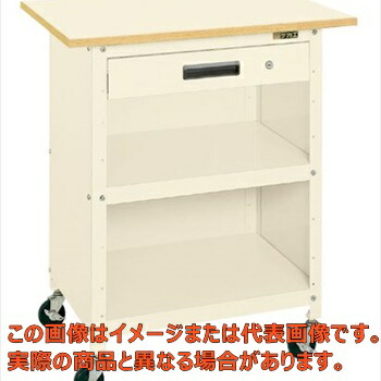 一人用作業台（軽量移動式・キャビネット・３方パネル付）　ＰＨＲ－０７５ＡＰＰＥＩ【代引不可・配送日時指定不可・個人宅不可】