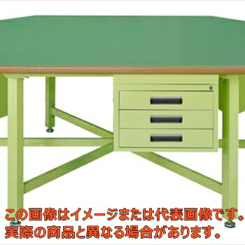 六角形中量作業台ＳＴＷタイプ　ＳＷＴ－２４Ｃ【代引不可・配送日時指定不可・個人宅不可】