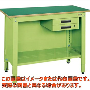 一人用作業台（高さ調整タイプ）　ＴＣＰ－０９６Ｂ【代引不可・配送日時指定不可・個人宅不可】