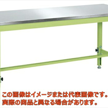 中量高さ調整作業台ＴＫＴタイプ（ステンレスカブセ天板仕様）　ＴＫＴ－０９６ＰＣＳＵ４【代引不可・配送日時指定不可・個人宅不可】
