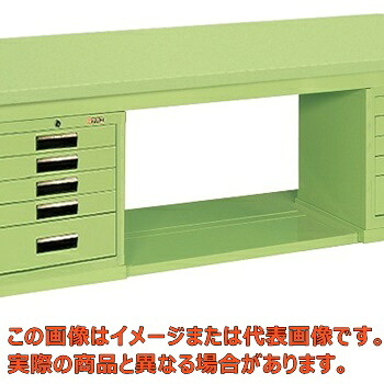 軽量作業台ＫＫタイプ（ＳＶＥキャビネット付）　ＫＫ&minus;６９ＳＳＶＥ５２【代引不可・配送日時指定不可・個人宅不可】｜工具箱　店