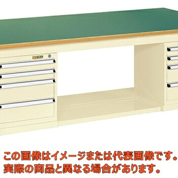 軽量作業台KKタイプ(スモールキャビネット付) KK−69FSL42IG【代引不可・配送日時指定不可・個人宅不可】|工具箱 店