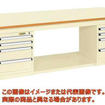 軽量作業台KKタイプ(スモールキャビネット付) KK−69PSL42I【代引不可・配送日時指定不可・個人宅不可】|工具箱 店