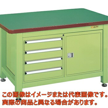 超重量作業台Ｗタイプ（キャビネットＷ&minus;０Ｎ、Ｗ&minus;４Ｎ付）　ＷＦ&minus;２４０Ｂ【代引不可・配送日時指定不可・個人宅不可】｜工具箱　店