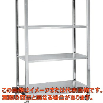 ステンレスラック（移動式・ＳＵＳ４３０）　ＳＬＮ－１８５４ＲＳＵ４【代引不可・配送日時指定不可・個人宅不可】