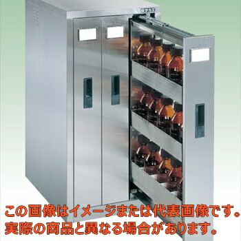 ステンレス薬品保管庫（バーチカルタイプ）　ＳＵ－３ＢＳ【代引不可・配送日時指定不可・個人宅不可】