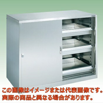 ステンレス薬品保管庫（引違い戸タイプ）　ＳＵ－１１０【代引不可・配送日時指定不可・個人宅不可】