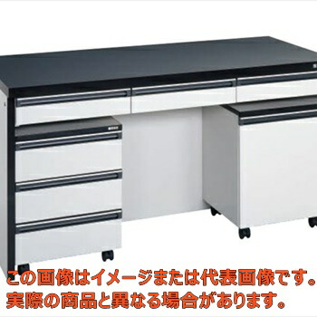 サイド実験台（キャビネットワゴン２台・引出し付）　ＳＴＡ－１８ＬＡＣ【配送日時指定不可・個人宅不可】