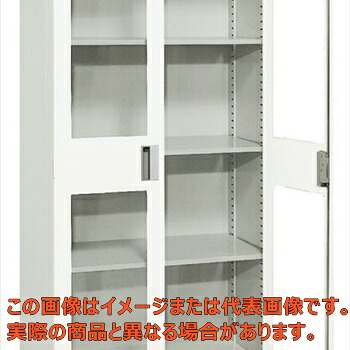 大型保管庫（アクリル扉　棚板３段）　ＫＵ&minus;８１ＭＧＹ【配送日時指定不可・個人宅不可】｜工具箱　店