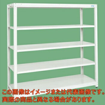 スチールラック（均等耐荷重：２５０ｋｇ／段・５段タイプ）　ＳＬＮ&minus;１８５５Ｗ【配送日時指定不可・個人宅不可】｜工具箱　店
