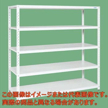 サカエラック（１００ｋｇ／段・高さ１８００ｍｍ・５段タイプ）　ＳＴＮ３－１８１８Ｗ【配送日時指定不可・個人宅不可】
