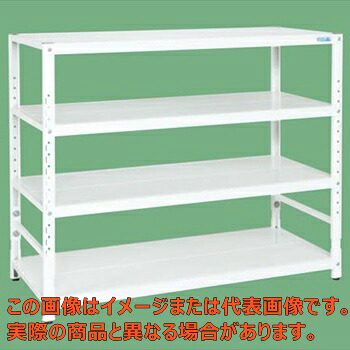 サカエラック高さ調整タイプ（５０ｋｇ／段・４段タイプ）　ＴＳＴＮ１&minus;１８１２Ｗ【配送日時指定不可・個人宅不可】｜工具箱　店