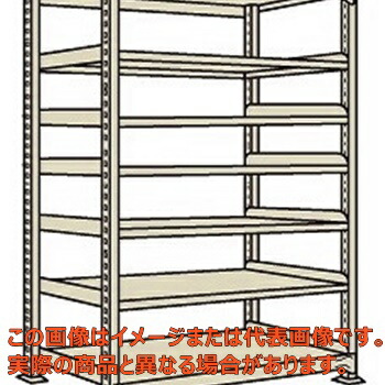 軽中量棚ＮＤＷ型（１５０ｋｇ／段・単体・高さ２４００粍・７段印字機） ＮＤＷ－３７１７【送りとどける日づけ決める不可・人間宅不可】