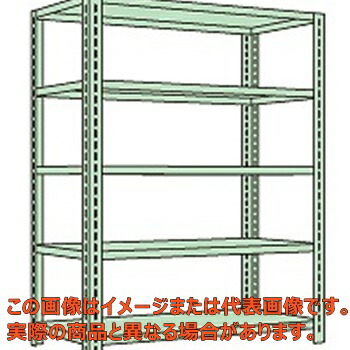ボルトレスラック中軽量型（１５０ｋｇ／段・高さ２４００ｍｍ・５段タイプ）　ＮＢ&minus;８６１５【配送日時指定不可・個人宅不可】｜工具箱　店