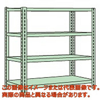 ボルトレスラック中軽量型（１５０ｋｇ／段・高さ１５００ｍｍ・４段タイプ）　ＮＢ－５６２４【配送日時指定不可・個人宅不可】