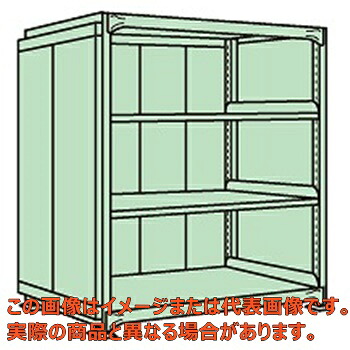 ラークラックパネル付(150kg/段・単体・高さ1200mm・4段タイプ) PRLG−8144【配送日時指定不可・個人宅不可】|工具箱 店