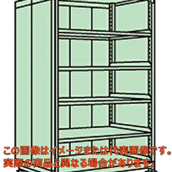 ラークラックパネル付(150kg/段・単体・高さ2100mm・6段タイプ) PRLG−2726【配送日時指定不可・個人宅不可】|工具箱 店