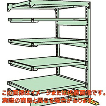 中量スライドラック(高さ2100mm・5段:スライド4段・連結タイプ) MSR2112K05R【配送日時指定不可・個人宅不可】|工具箱 店