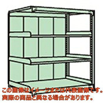 中量棚PB型パネル付(500kg/段・連結・高さ1500mm・4段タイプ) PBG−9144R【配送日時指定不可・個人宅不可】|工具箱 店