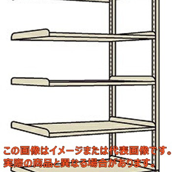 中軽量棚ＭＬＷ型（２５０ｋｇ／段・連結・高さ２１００ｍｍ・５段タイプ）　ＭＬＷ２５５５Ｒ【配送日時指定不可・個人宅不可】｜工具箱　店