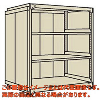 ラークラックパネル付（１５０ｋｇ／段・単体・高さ１５００ｍｍ・４段タイプ）　ＰＲＬＷ－９３４４【配送日時指定不可・個人宅不可】