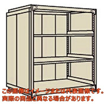 中軽量棚ＰＭＬＷ型パネル付（２５０ｋｇ／段・単体・高さ１２００ｍｍ・４段タイプ）　ＰＭＬＷ－８１２４【配送日時指定不可・個人宅不可】