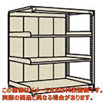 中軽量棚ＰＭＬＷ型パネル付（２５０ｋｇ／段・連結・高さ１２００ｍｍ・４段タイプ）　ＰＭＬＷ－８３６４Ｒ【配送日時指定不可・個人宅不可】