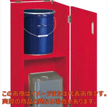 【代引不可・配送日時指定不可・個人宅不可】一斗缶保管庫(一斗缶・ペール缶兼用タイプ・固定式) KU−ITKF|工具箱 店