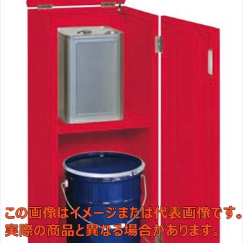 【代引不可・配送日時指定不可・個人宅不可】一斗缶保管庫（一斗缶・ペール缶兼用タイプ・移動式）　ＫＵ&minus;ＩＴＫＦＲ｜工具箱　店