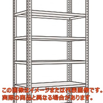 【代引不可・配送日時指定不可・個人宅不可】開放型棚（１２０ＫＧ／段・高さ２１００ＭＭ・６段タイプ）　ＬＦ２７１６